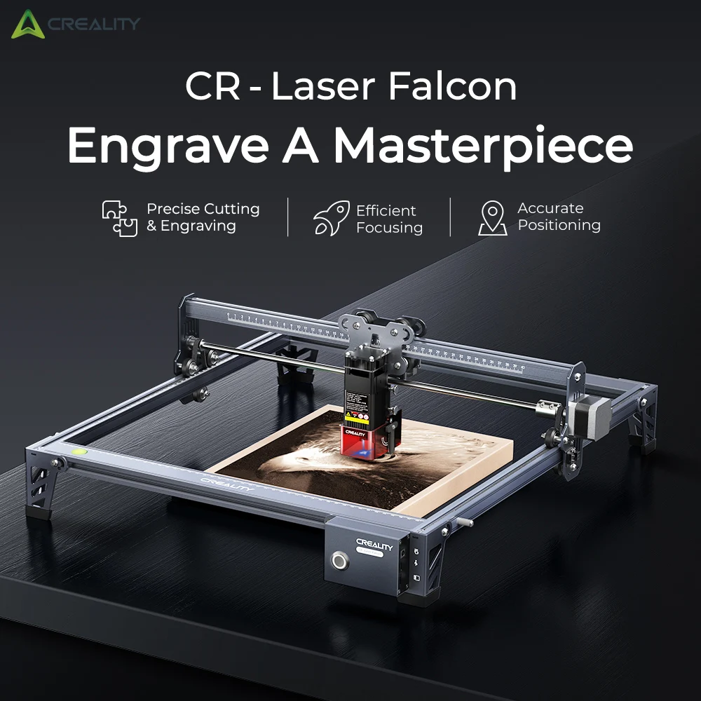 Creality CR-Laser Falcon 5W Laser Engraver DIY CNC Laser Engraving Cutting Machine with 400*415 Working Area Metal Wood Tool