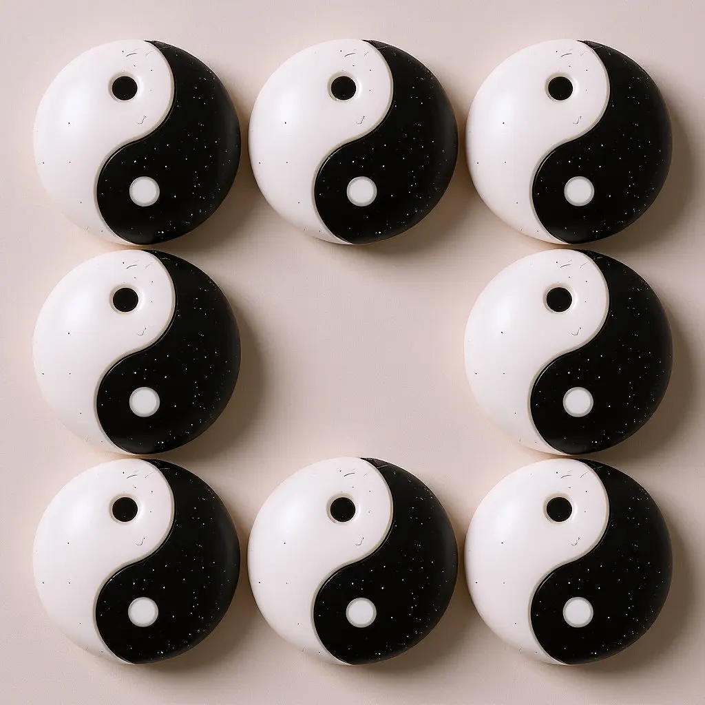 

Набор из 8 силиконовых виброгасителей для теннисных ракеток с узором Тай-чи, амортизаторы вибрации, аксессуары для теннисных ракеток