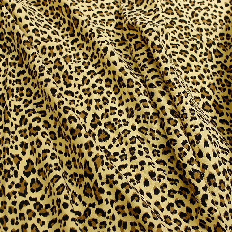 Wholesale Leopard Camouflage Printed Washed Organic 100% Cotton Fabric For Fashion Shoe Shirt