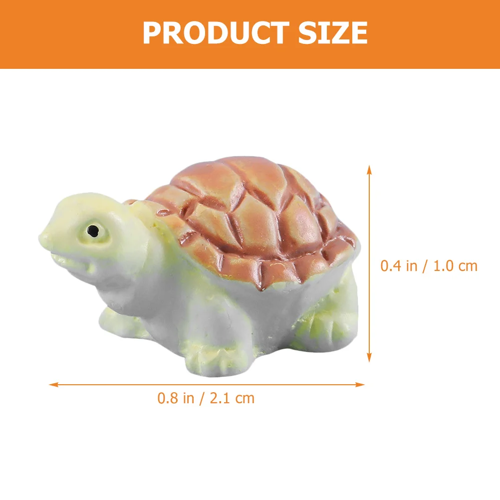 

20 Pcs Resin Turtle Figurines Small Animal Statues for DIY Home Decor Micro L Crafts Ocean Theme Miniatures