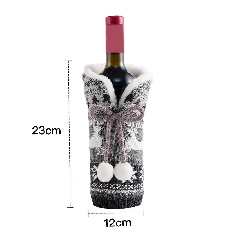 Christmas Wine Bottle Cover Decorations For Home Cristmas Ornament Xmas  Gifts New Year 2024 decorative set