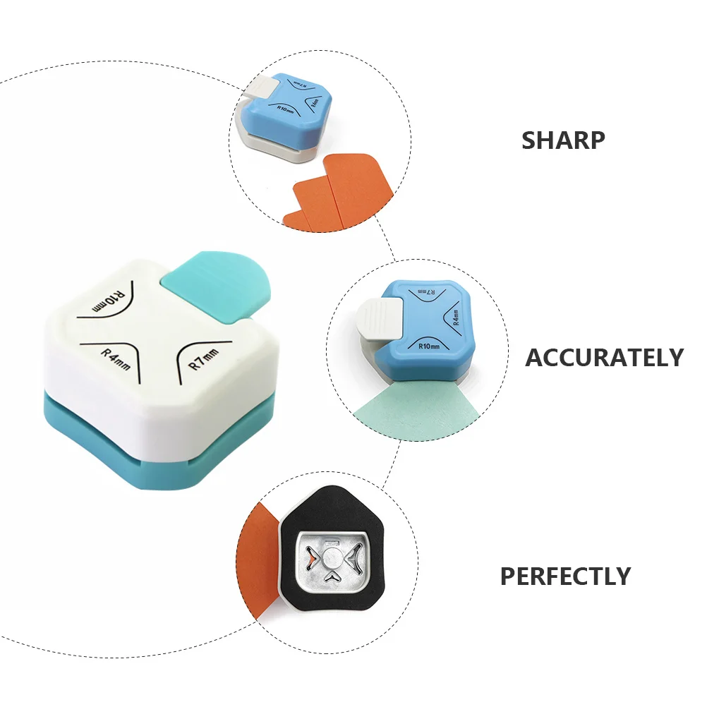 1pc Three-Way For Paper Craft Pvc Photo Diy Projects Sharp Blade Rust-Proof Burr-Free Rounder Tool Art Supplies