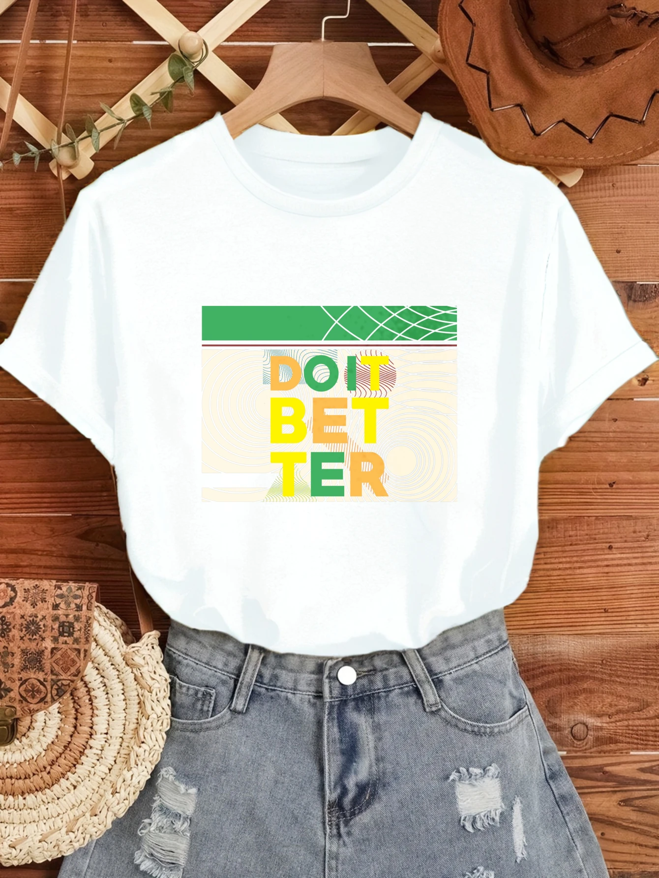 

Женские футболки, рубашки и блузки в китайском стиле, повседневная футболка с графическим принтом из 100% хлопка, футболка с принтом «Кращий абстрактный дизайн», Хэллоуин