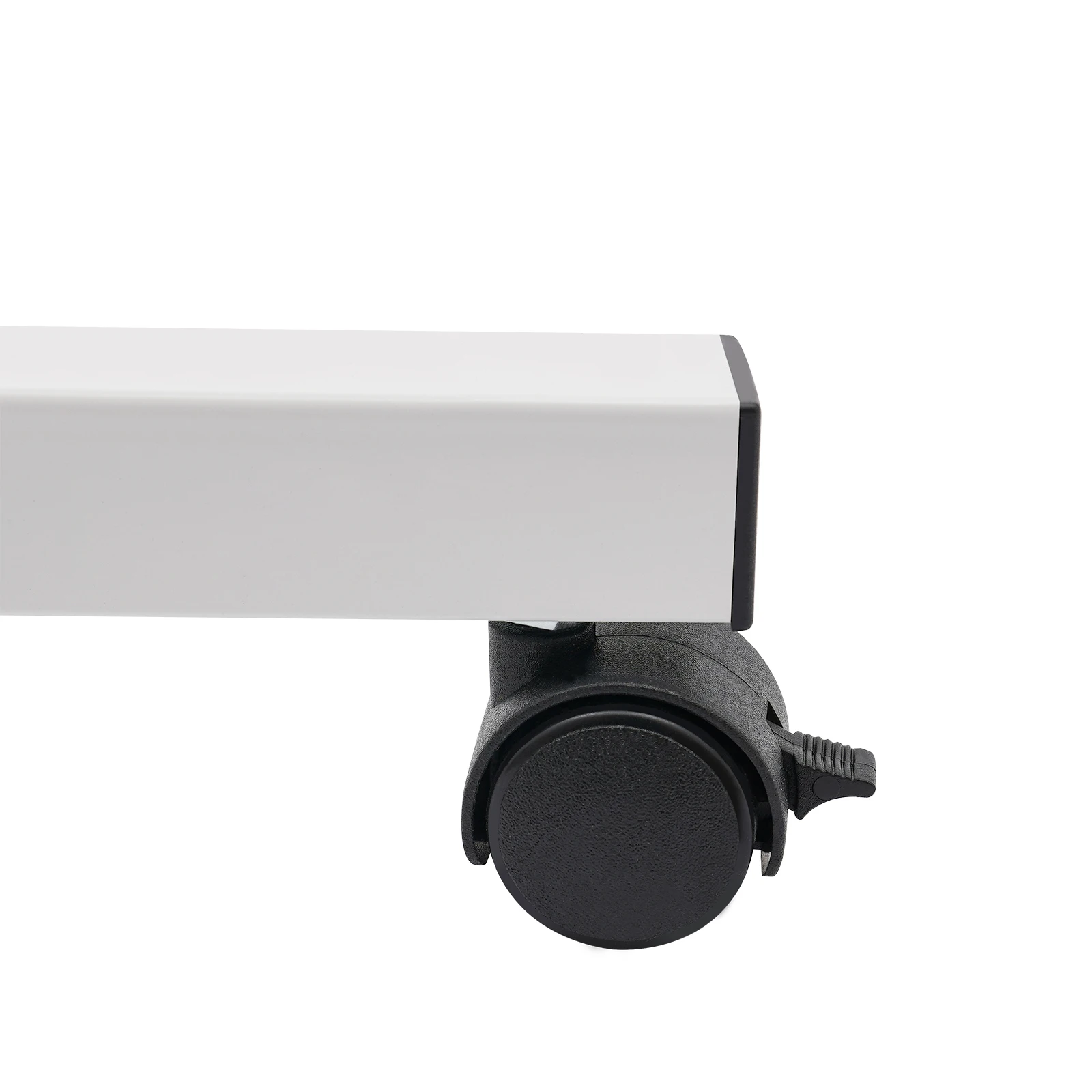 Rollbarer Laptop-Ständer Schreibtisch 360° ° Drehbarer Tisch mit verstellbarer Höhe, ergonomisch, weiß, für das Heimbüro – Detail 11