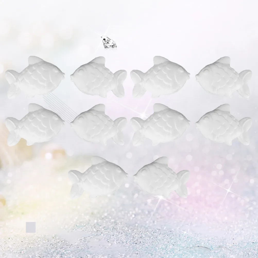 

Набор из 10 белых пенопластовых рыбок (11 см) для детского творчества, поделок, рождественских и зимних праздничных украшений, занятий в детском саду