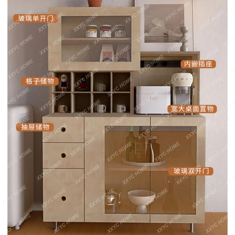 XXOcean plate multi-functional storage glass side cabinet modern simple small villa side cabinet