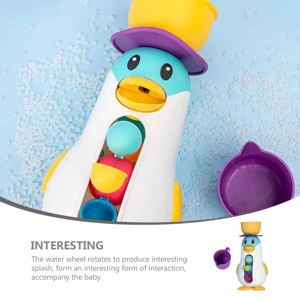 Penguin Windmill Toy Fun Baby Bath for Toddler Bathtub Toys Bathing Infant Water Play Kids BathToys