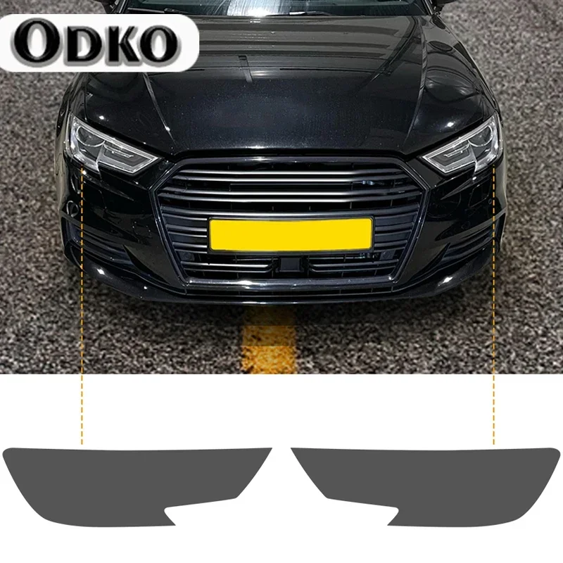 Para Audi A3 8V S3 RS3 2017 2018 2019 2020 tinte deportivo negro película protectora de faros de coche protección de luz de cabeza pegatina de TPU