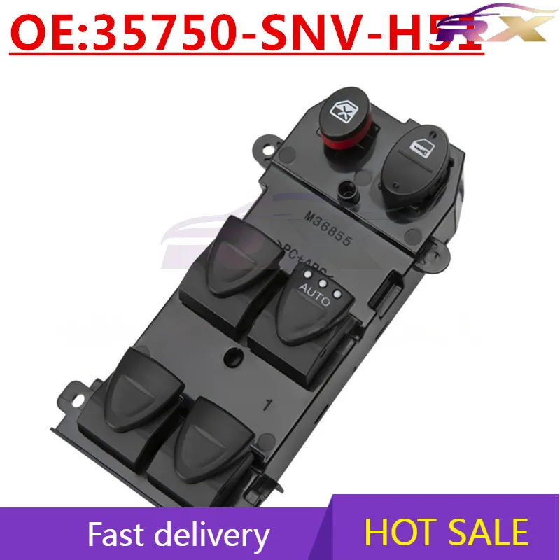 

OEM:35750-SNV-H51 Suitable For Honda Civic Right Drive Glass Lifter Switch Power Windows Control Switch