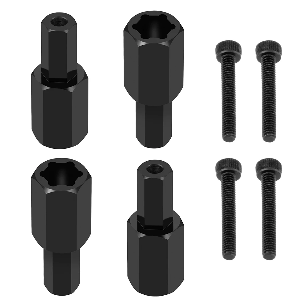 MIBIDAO 4 Stuks 5mm Aluminium + 12.5mm Uitgebreide Adapters Conversie voor WPL C34 C24 1/16 RC Auto upgrade Onderdelen