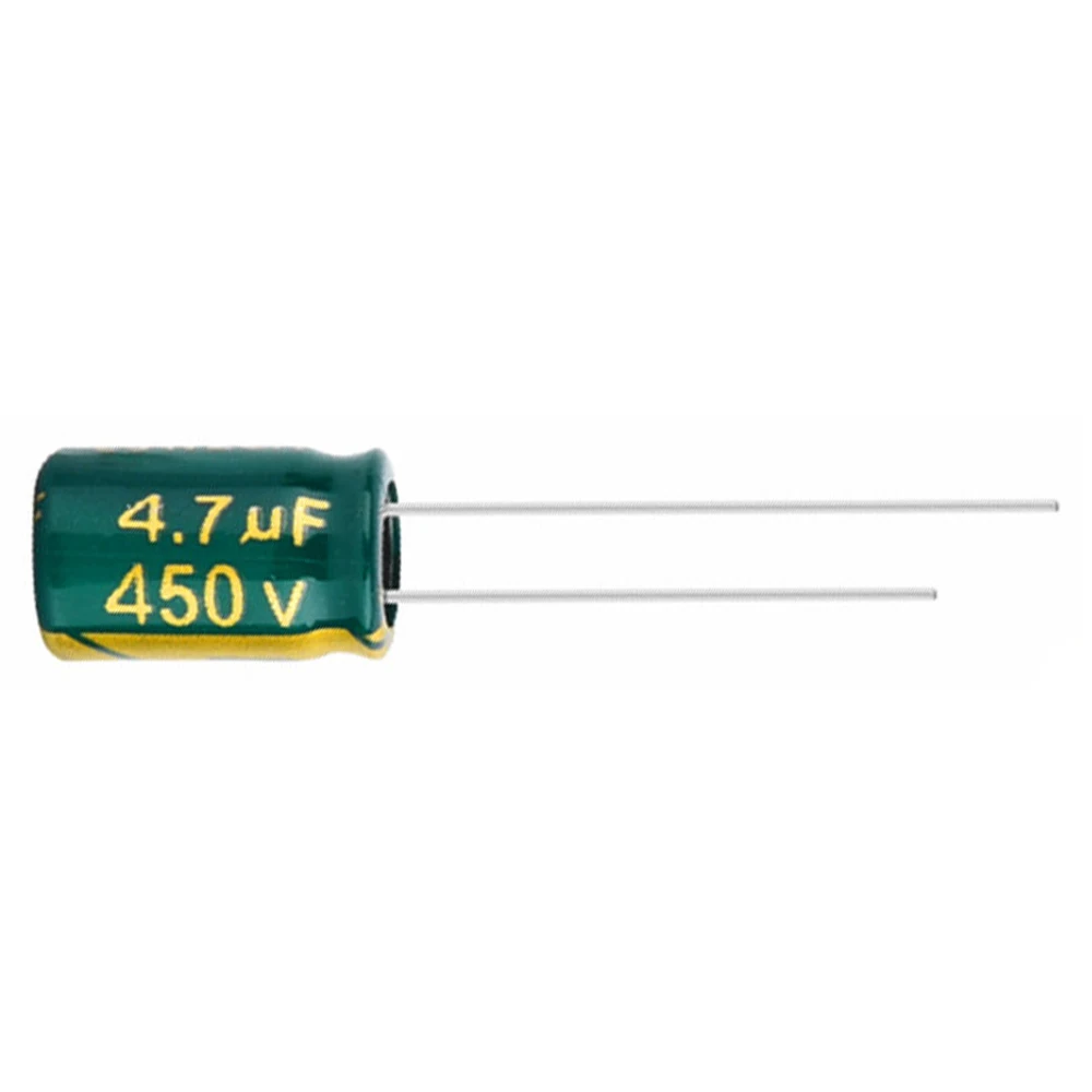 20pcs 450V4.7UF 8x12mm 4.7uf450v 450v4.7mfd 450v4.7mf Aluminum Electrolytic Capacitor 4.7mf450v 450Volt 450wv 450vdc 450v 4.7uf