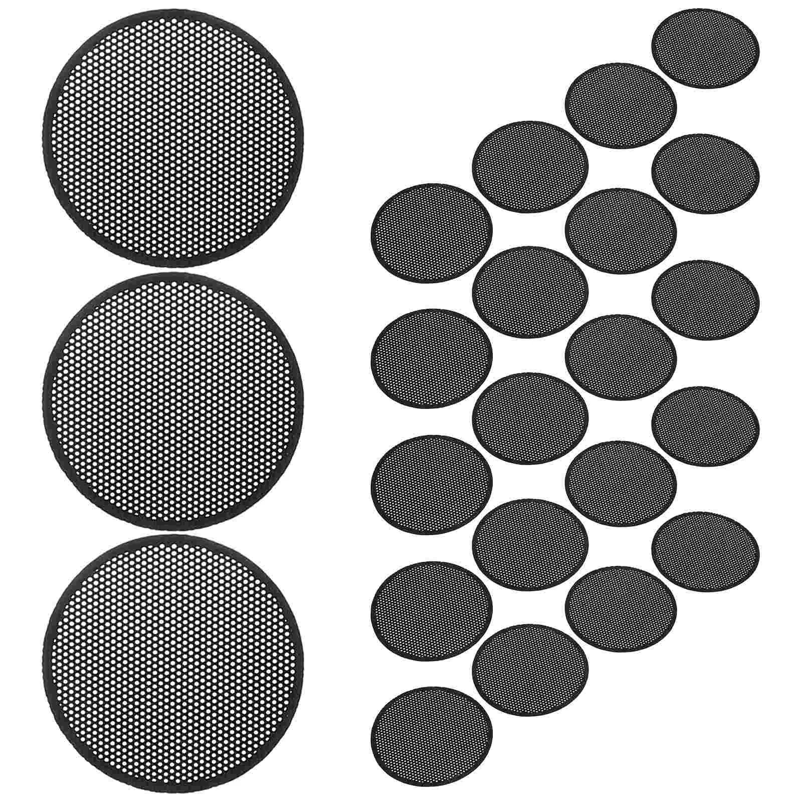 

50 Pcs Camera Lens Dust Cover Speaker Mesh Sticker Accessories Adhesive Stickers Electronic Product Universal Protector Black