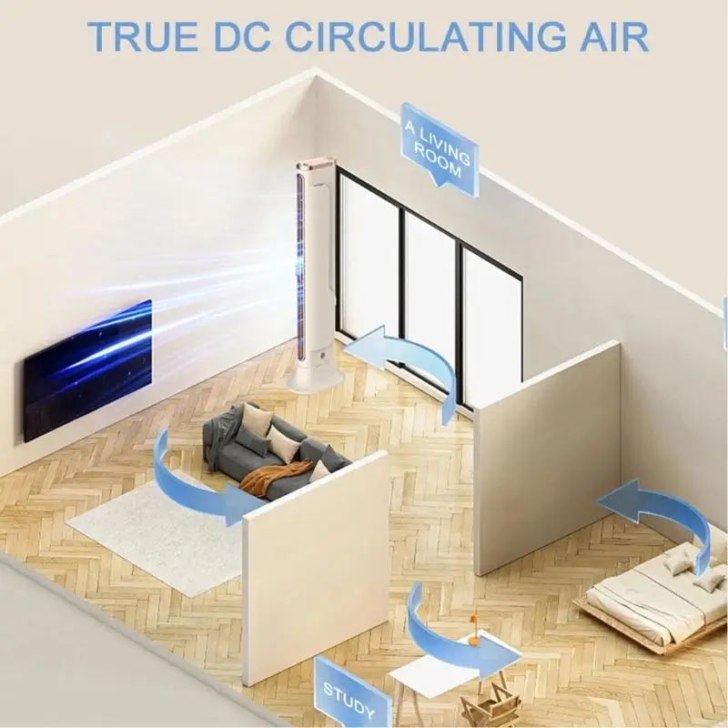 M6CB wiederaufladbarer ruhiger Schreibtischvent