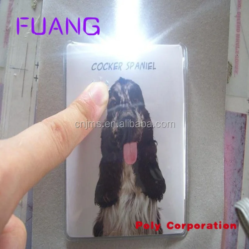 Full Print Twee Leds Dunne Kleur Custom Mini Flat Packet Card Led Light