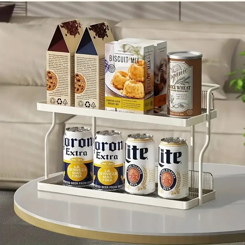 Light Luxury Multi-Layer Storage Rack for Water Tea Cups And Glasses - Desktop Countertop Dining Table Organizer