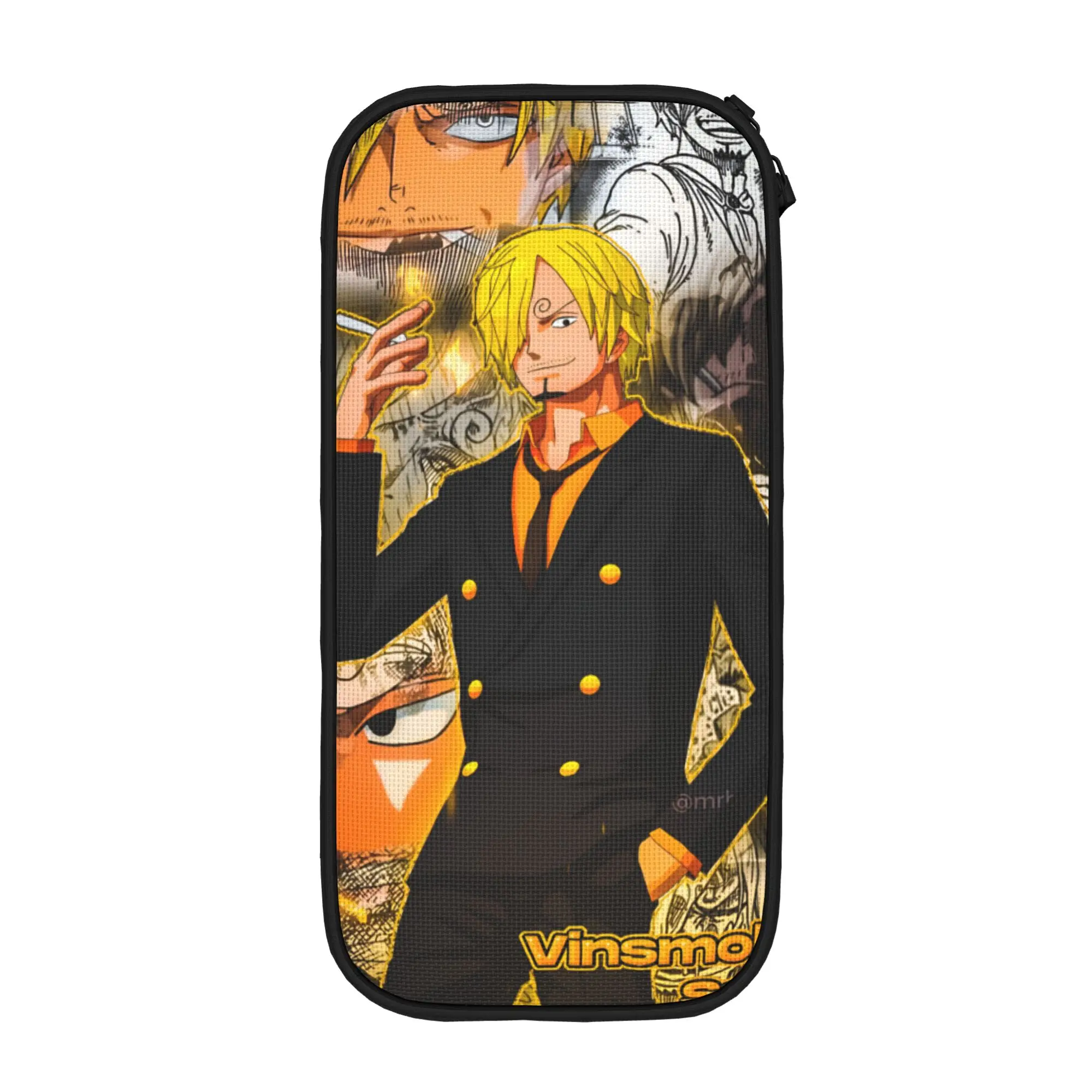 Custom Cute Sanji Japan Movie Pencil Cases for Girls Boys Big Capacity Hot Pencil Bag Stationery view 2
