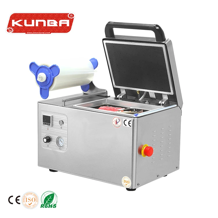 

Commercial Good Quality Tray Board Packaging Sealer Meat Skin Vacuum Packing Machine For Beef Meat Fruit Fish Food