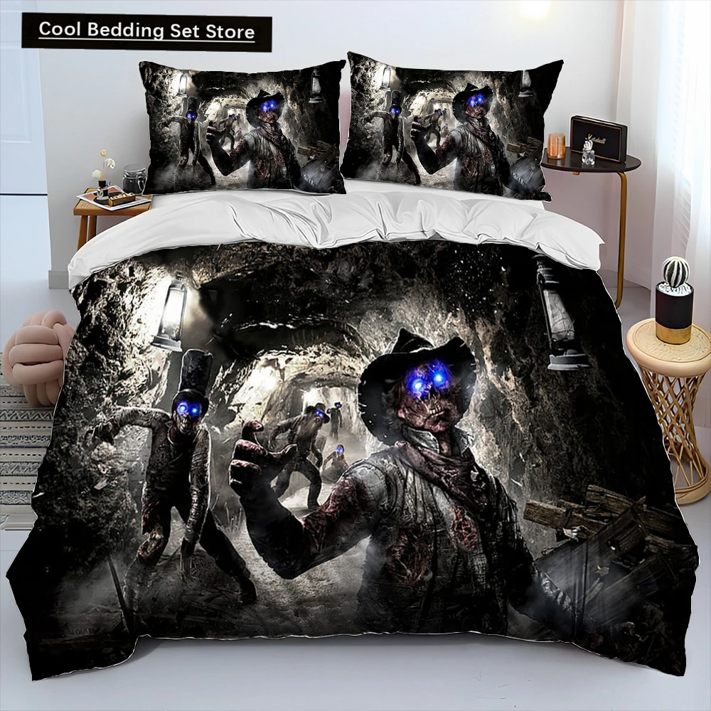 

3DPrinting Game Call of Duty Comforter Bedding Set,Duvet Cover Bed Set Quilt Cover Pillowcase,king Queen Size Bedding Set Kids