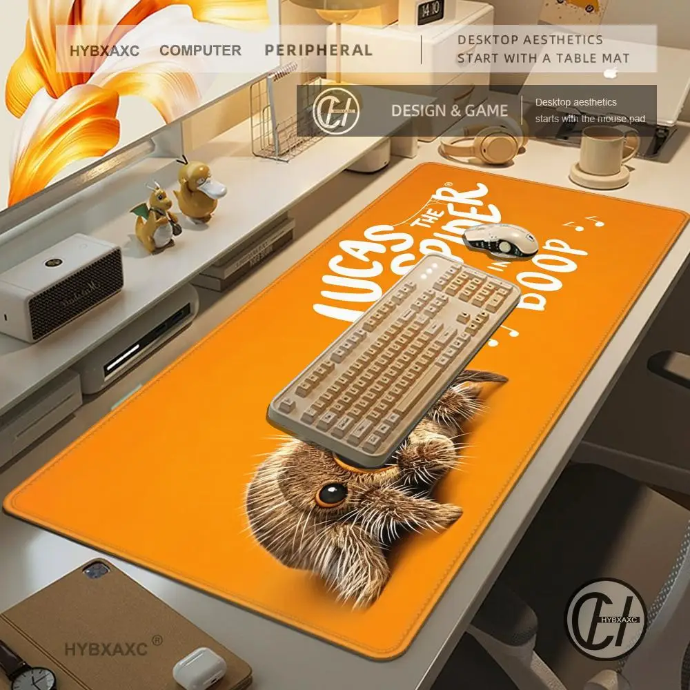 Cartoon L-Lucas-S the Spider Mouse Pad Computer Laptop Rubber Non-slip Mouse Mat Mouse pad Gamers Decoracion Desk Mat HYBXAXC