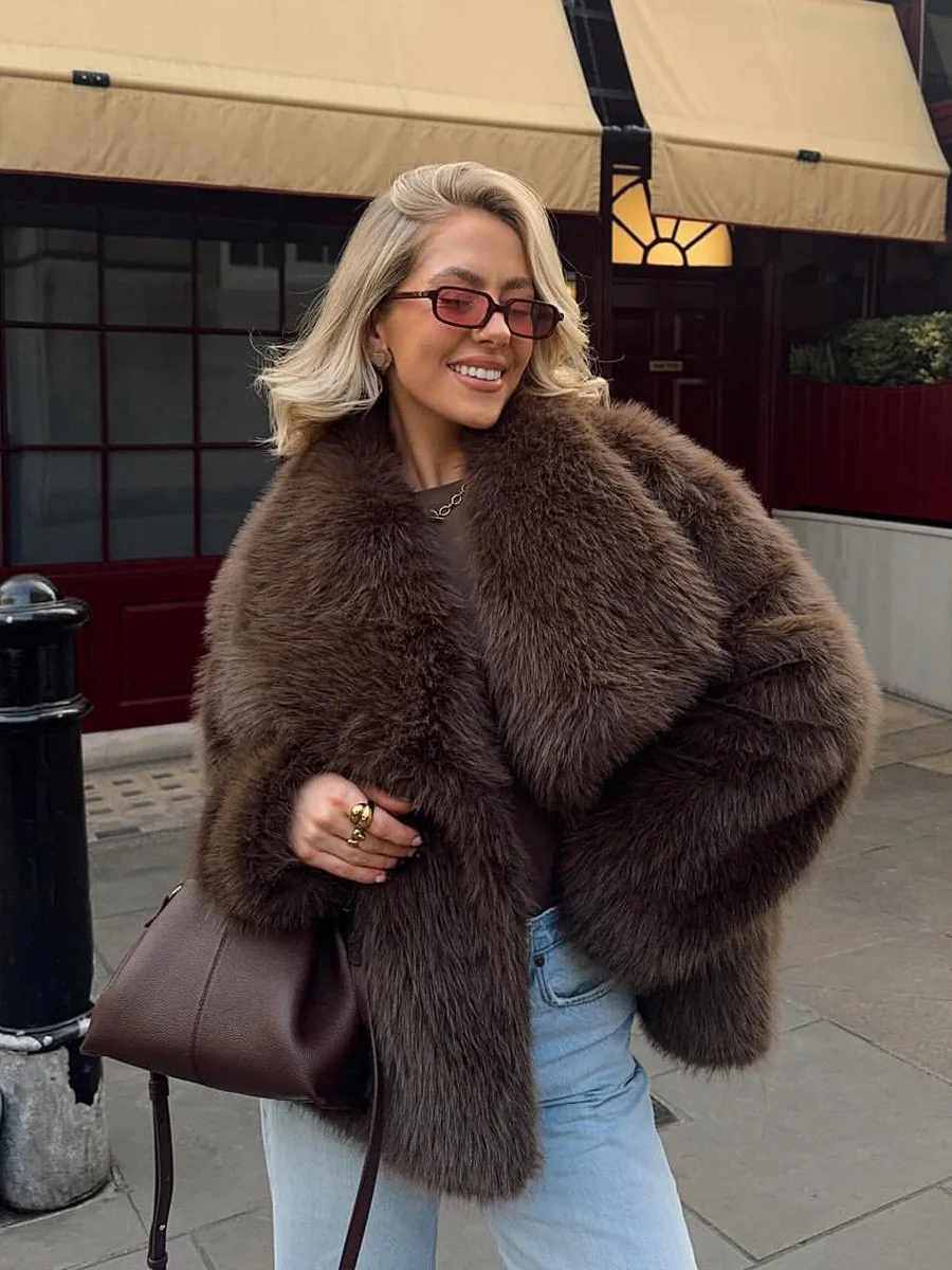 

Верхние пальто из искусственного меха, женские шерстяные боди, карнавальные, для мам, в корейском стиле, пушистые, удобные, с блочным дизайном, модные, нечеткие, тонкие