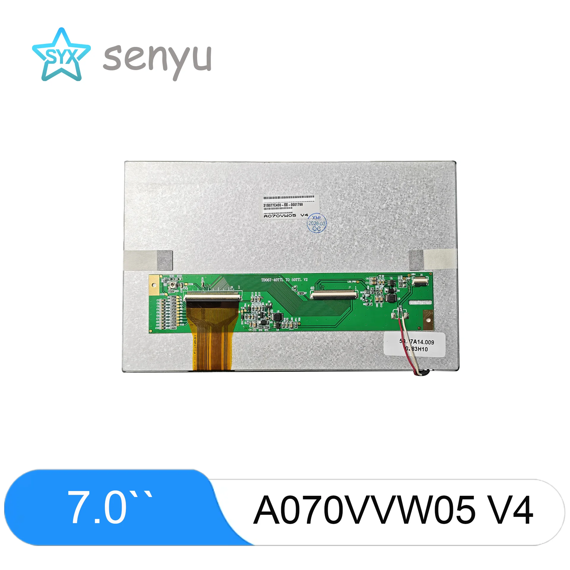 A070VW05 V0 V2 V4 7inch Display Screen Lcd Module Universal Model 800*480