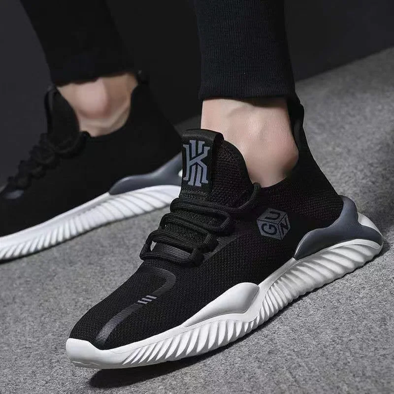 Herren Sneakers Mesh atmungsaktive weiche Sohlen leichte Sportschuhe schnüren laufen bequem lässig vielseitig 2024 Sommer