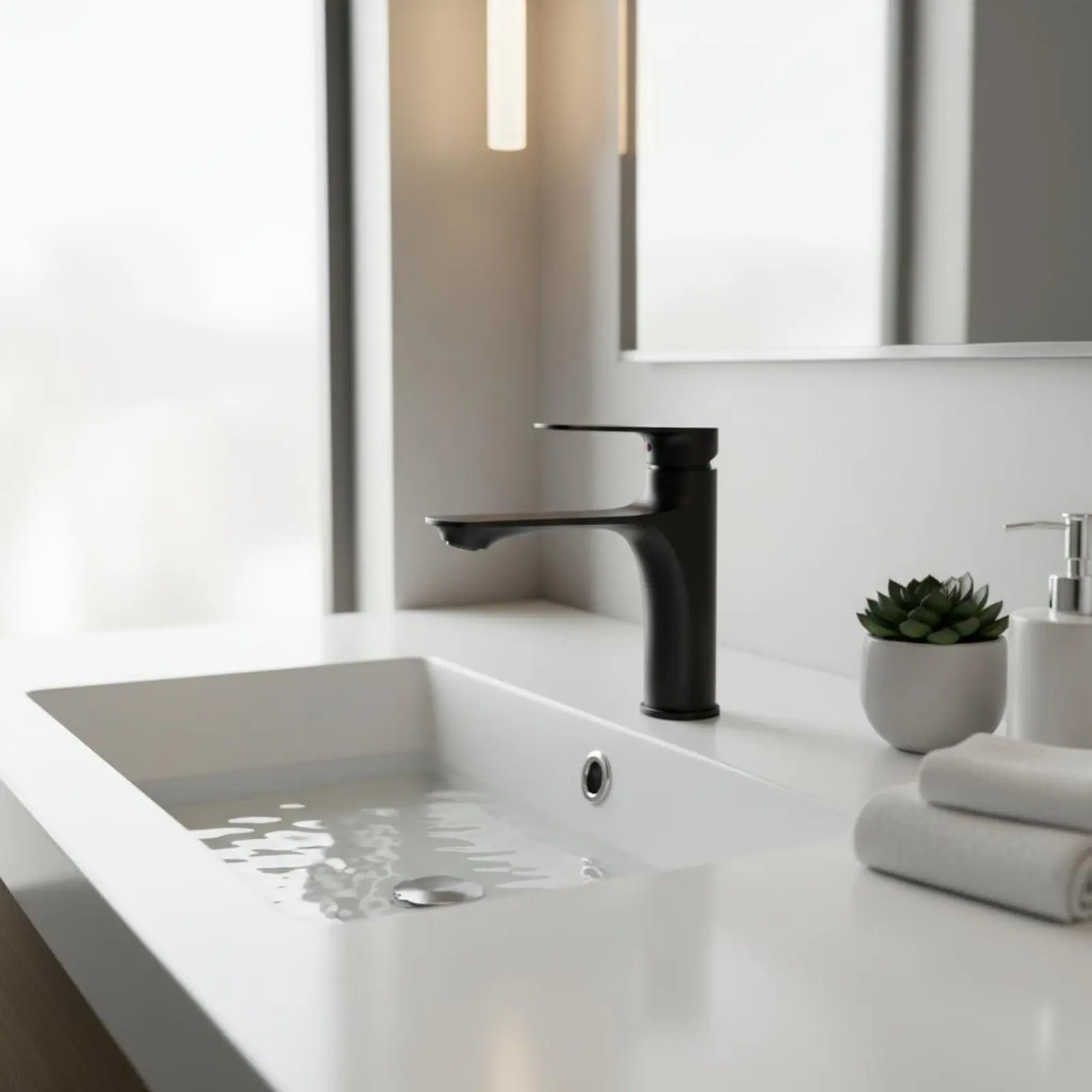 

Hot and Cold Water Blending Tap Brass Mechanism Mechanism Hot and Cold Blending Tap Bathroom Sink Faucet Easy to Install