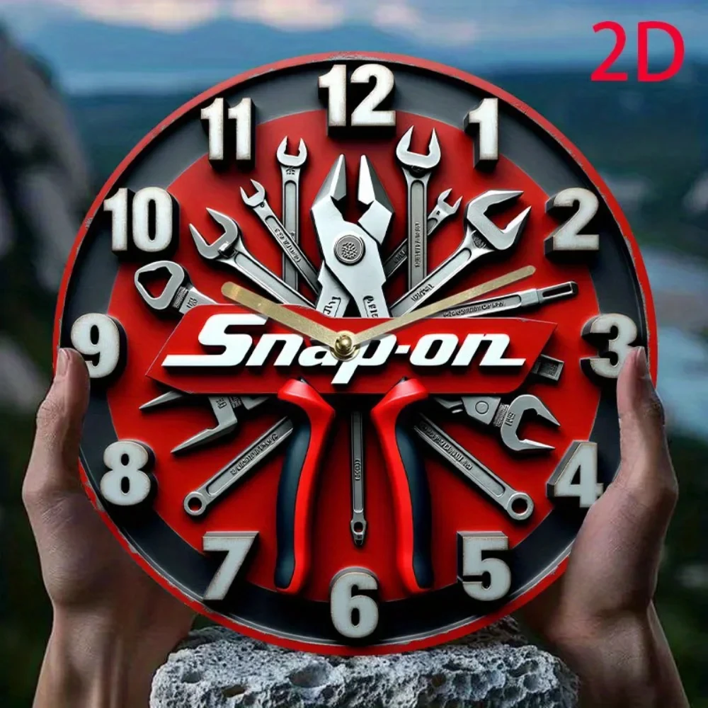 Wall Clock-Style Iron Art Decoration with a Vintage Flair — Distressed Metal Finish with Intricate Details, Enhancing the Ambiance of the Living Room, Dining Room, and Bedroom