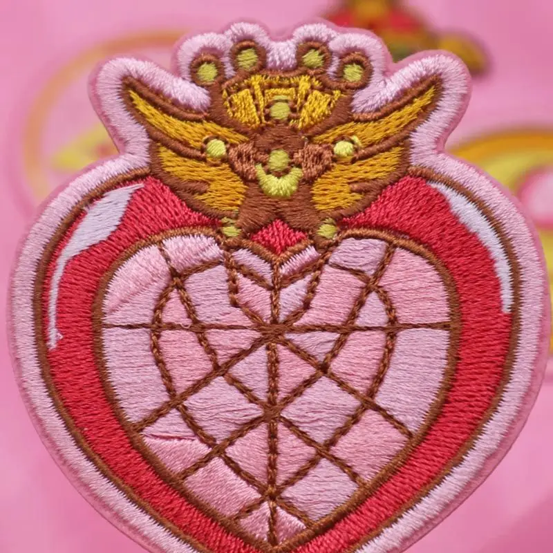 Sailor Moon's peripheral magic wand transformer cartoon embroidery self-adhesive cloth patch clothing patch DIY accessories