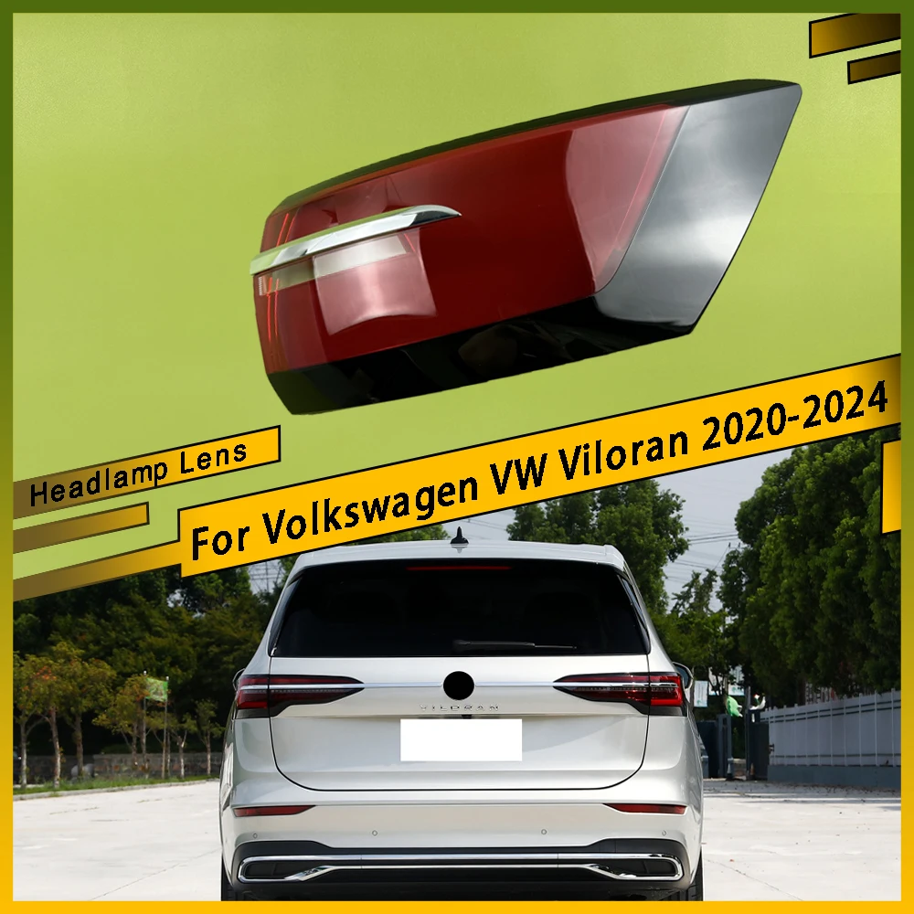 

For Volkswagen VW Viloran 2020 - 2024 Car Accessories Outer Taillight Shell Rear Signal Parking Lights Cover Plexiglass