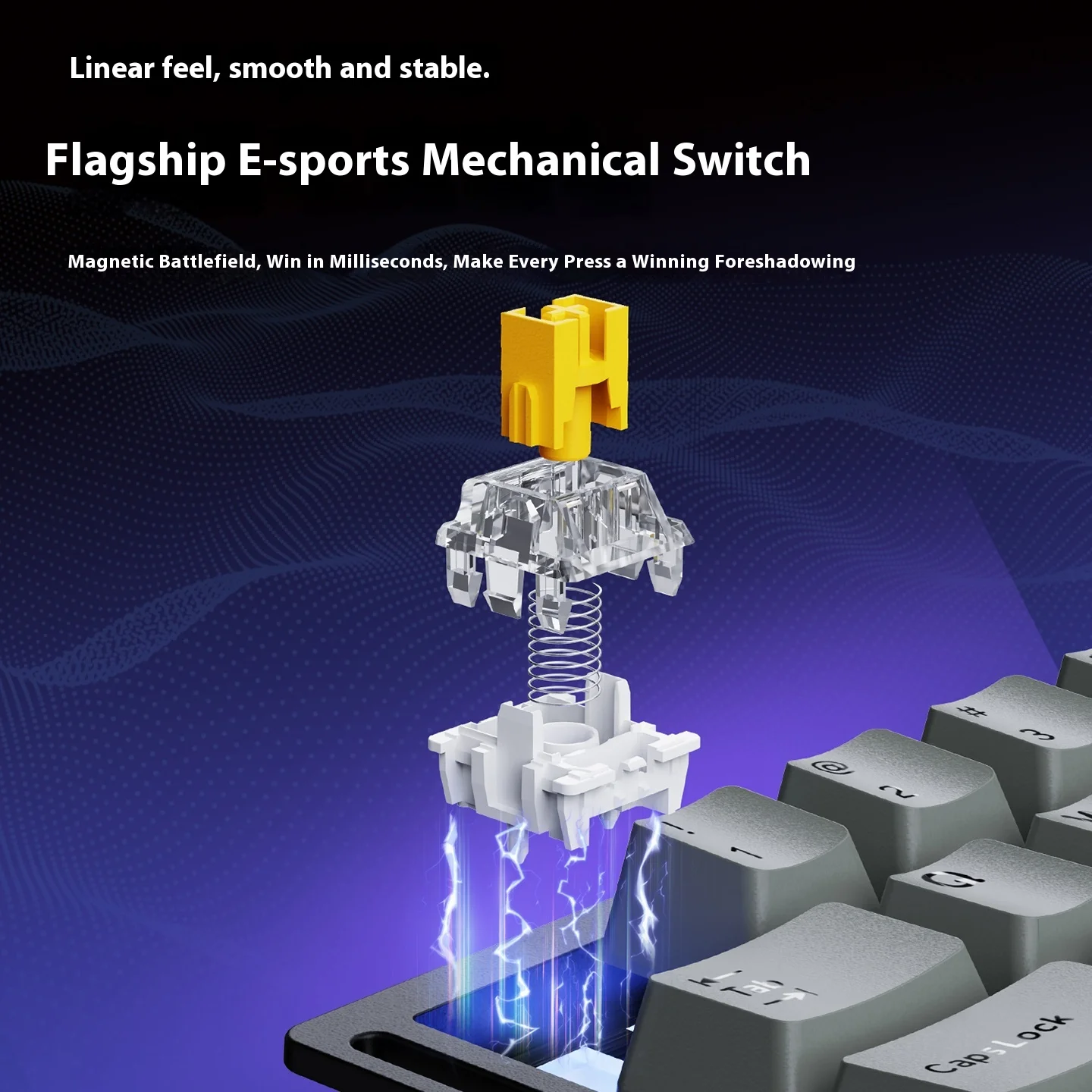 AJAZZ AK029 Magnetic Switch Mechanical Keyboard Portable Mini Wired Gaming Esports Single-Handed Design for Computer Office Use