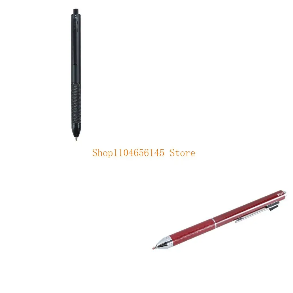 

5asd n 4 Color-in-1 Ballpoint Pen Retractable Metal Multicolor Ballpoint Pen for Writing Drafting, 1.0mm, Write Smoothly