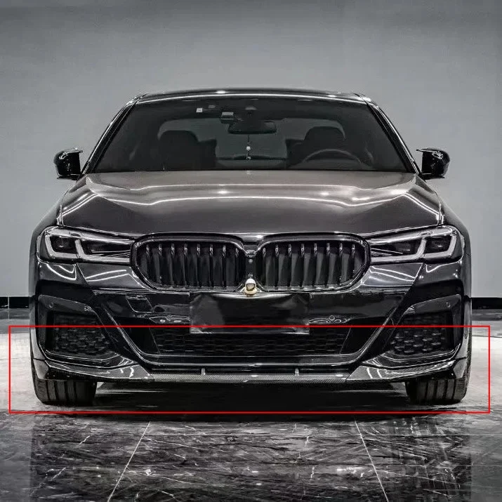 Front Bumper Lip Spoiler Diffuser for BMW 5 Series G30 LCI M Sport 2020 2021 2022 2023 Front Splitter Protector Car Accessories