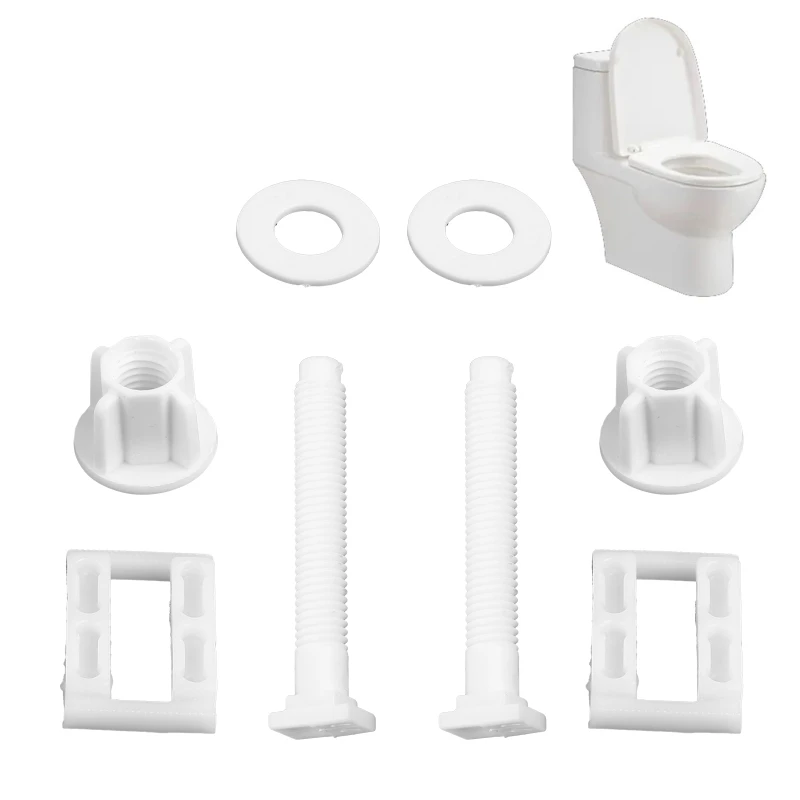 Tornillo de fijación Universal para tapa de inodoro, Kit de tornillos de expansión para asiento de inodoro, accesorios para tuercas, 2 piezas