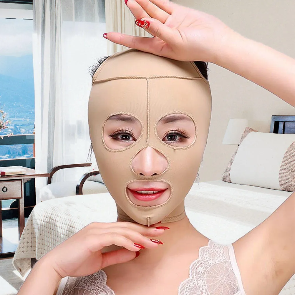 Facial Slimming Bandage Elastic Face Mask Bandage Chin Lift Slimmer Anti Wrinkle Skin Elasticity - view 4