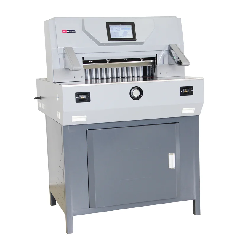 Cutting Machine Electric Guillotine 520V8 Paper CutterTouch Display Control 520mm Automatic Programming Paper