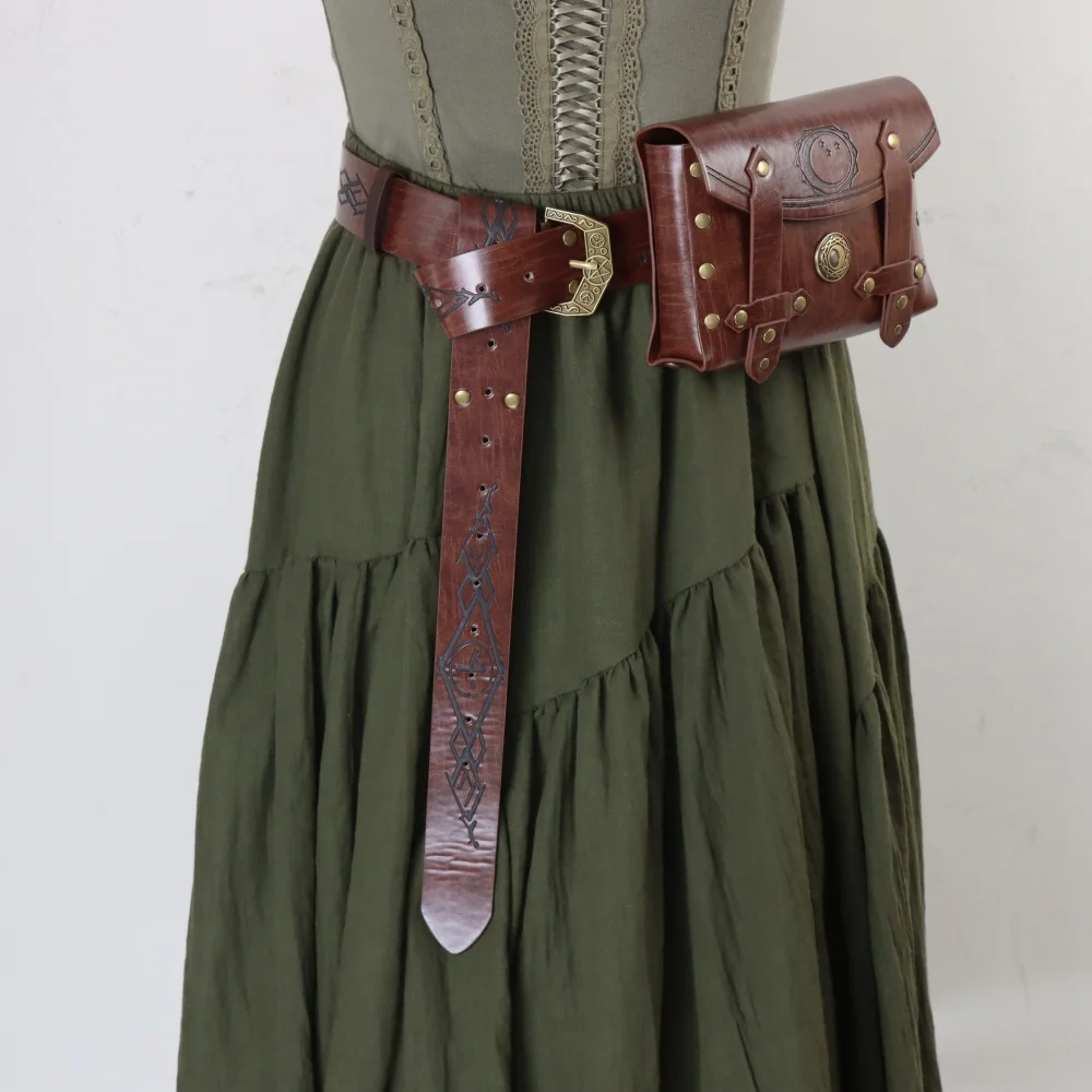 

Renaissance Costume Accessories Casual Belt Pouch Hike Set Medieval Festival Halloween Cosplay LARP