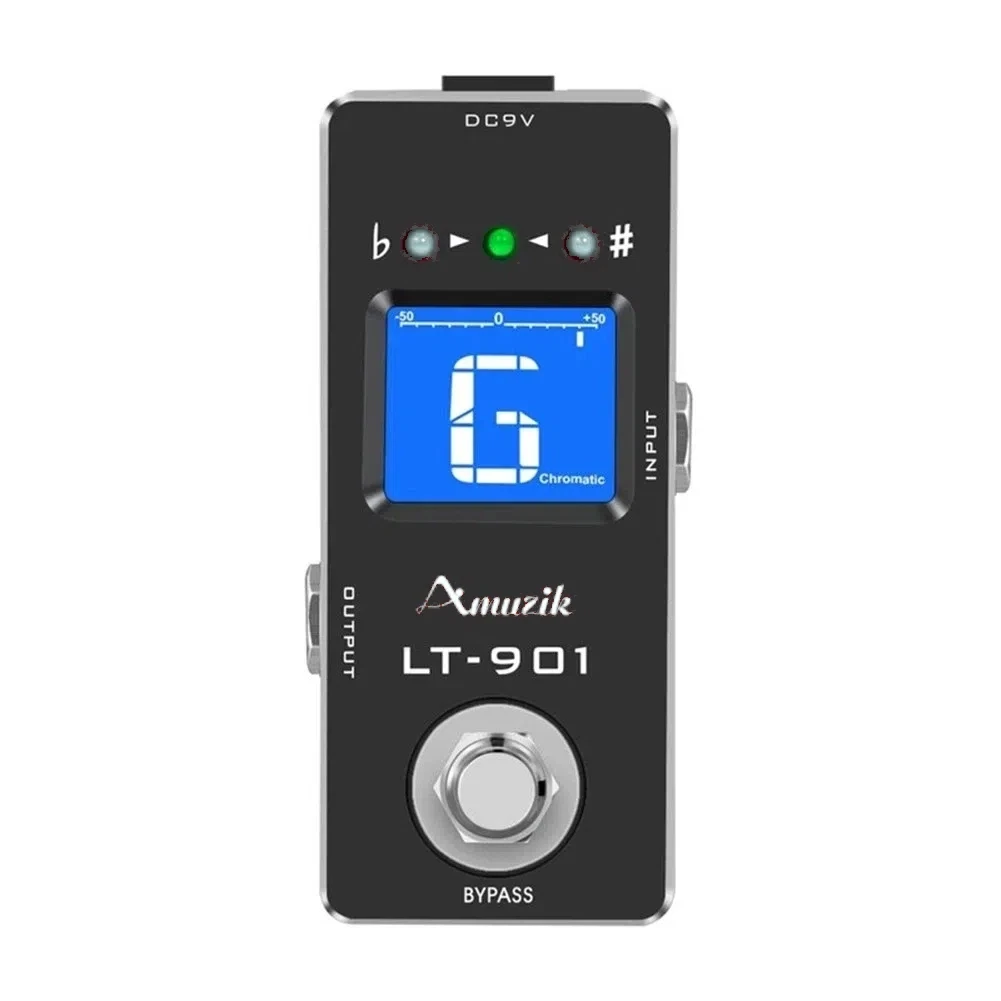 

Amuzik Guitar Tuner Pedal High Precision Guitar Chromatic Tuner Pedal ± 1 Cent All-Metal Case True Bypass