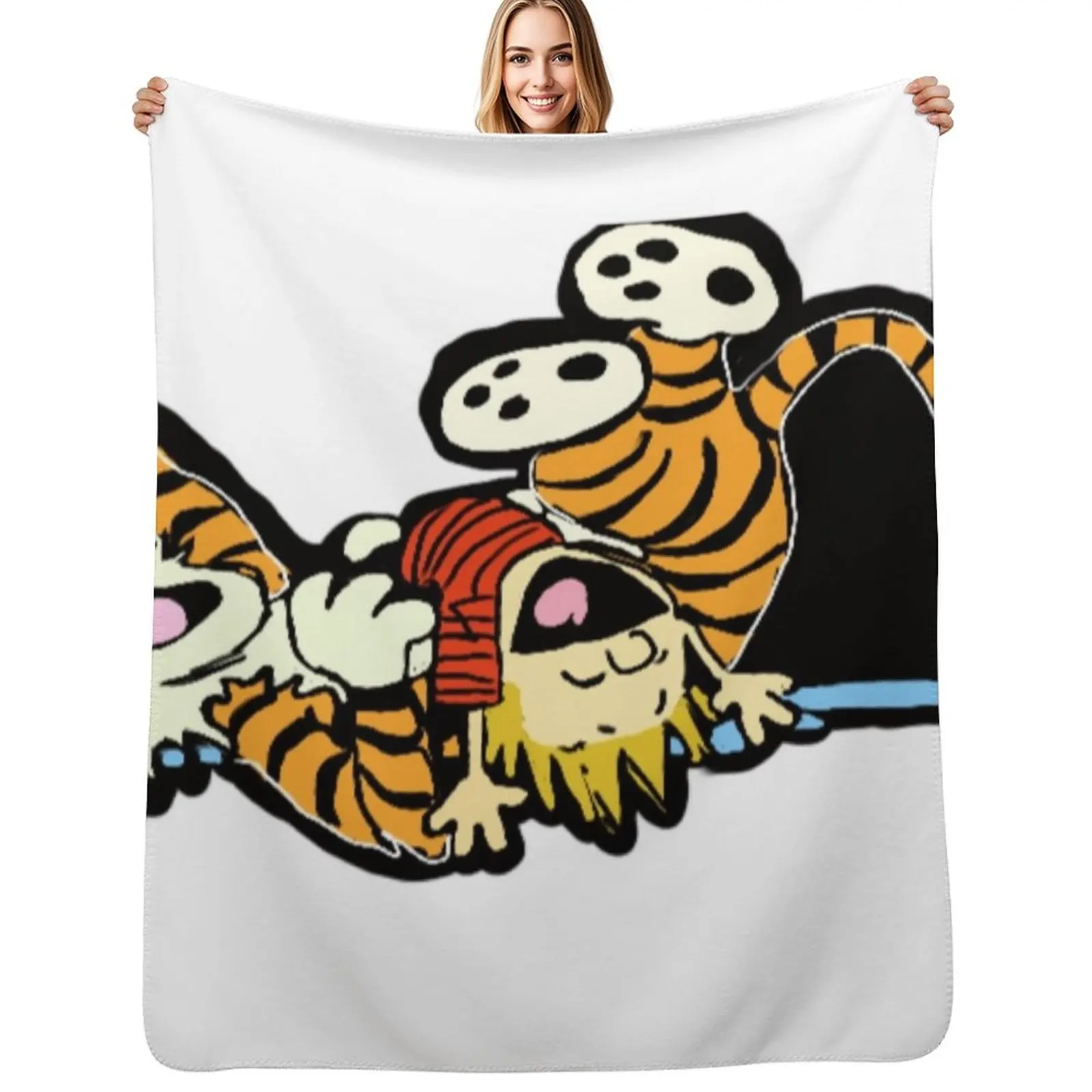 

Calvin and hobbs Throw Blanket Men's Soft Warm Throw Blanket for Couch