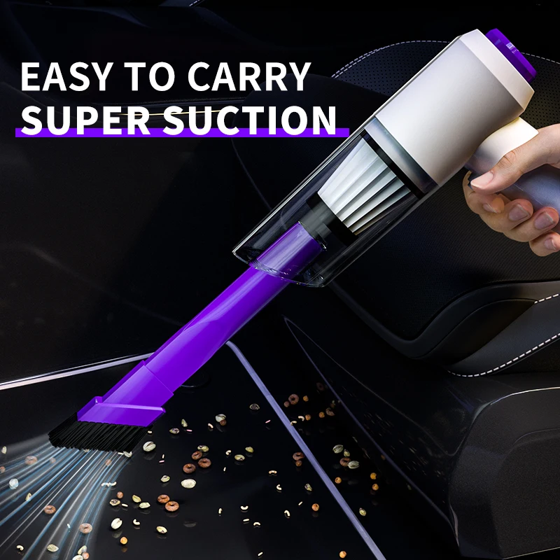 Car Vacuum Cleaner Strong Suction Cleaning Mini Machine Wireless Portable Handhled Blower Machine Air Duster for Home Appliances