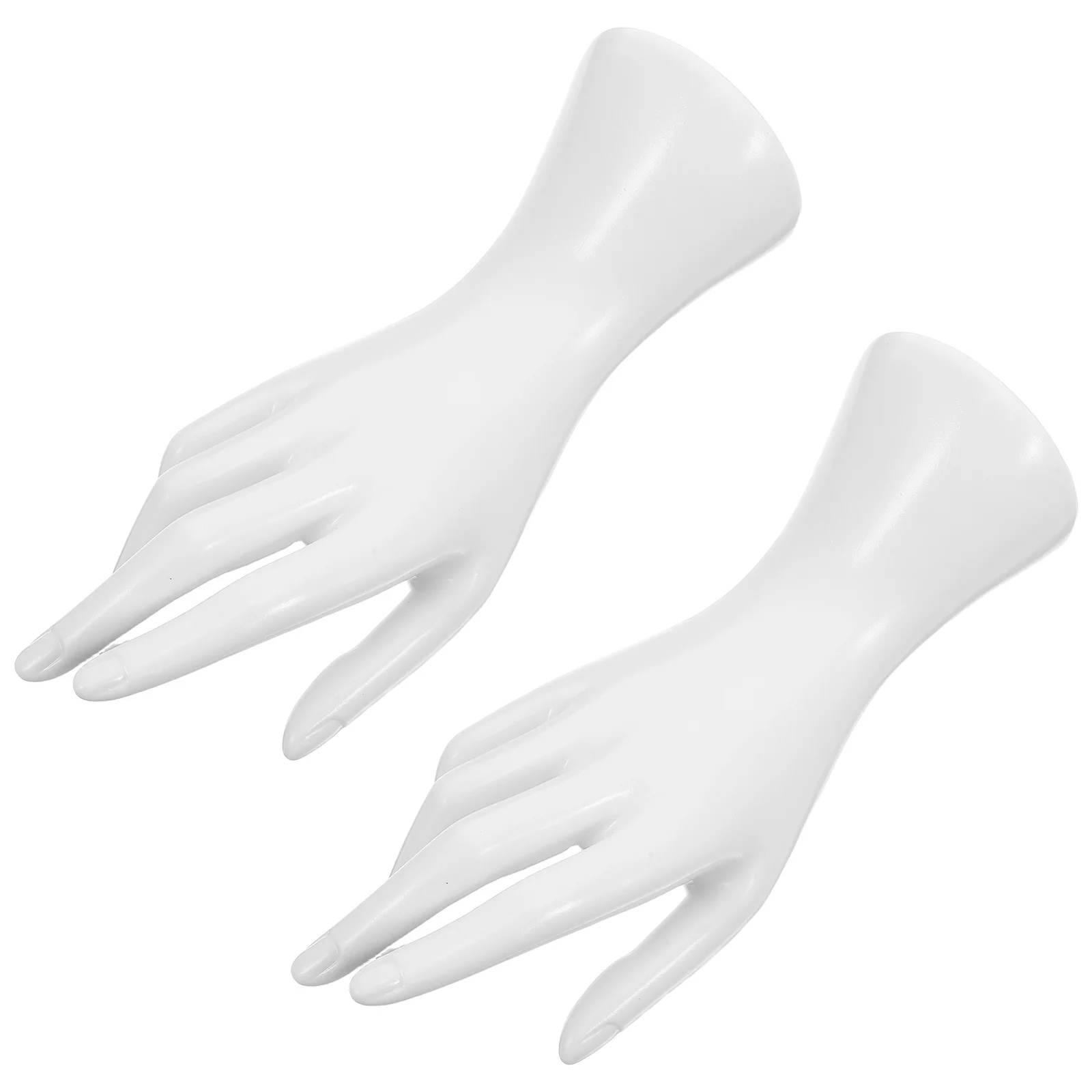 

2Pcs Female Mannequin Hand Jewelry Display Stand White Realistic Hand for Ring Bracelet Watch Holder Elegant Display Jewelry
