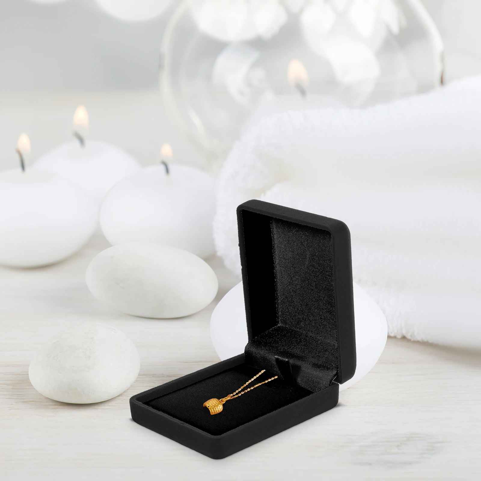 

6 Pcs Jewelry Boxes for Necklace Rings Storage Display Jewelry Display Storage Case Flocking Case ganizer Gifts Wedding