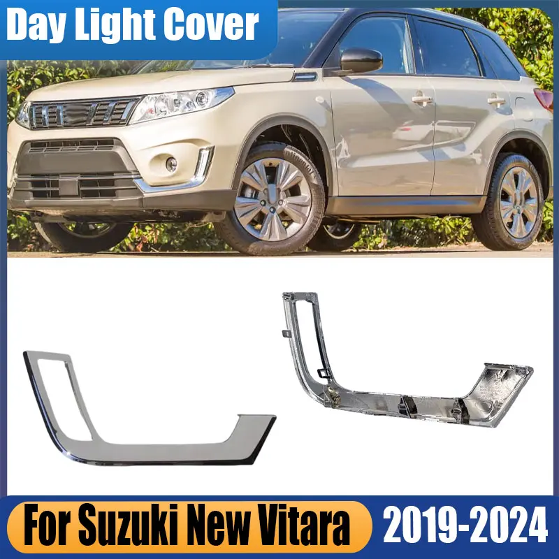 For Suzuki New Vitara 2019-2024  Auto Parts Daytime Running Light Bezel Cover DRL Day Lamp Cap 71752-86R00-0PG 71751-86R00-0PG