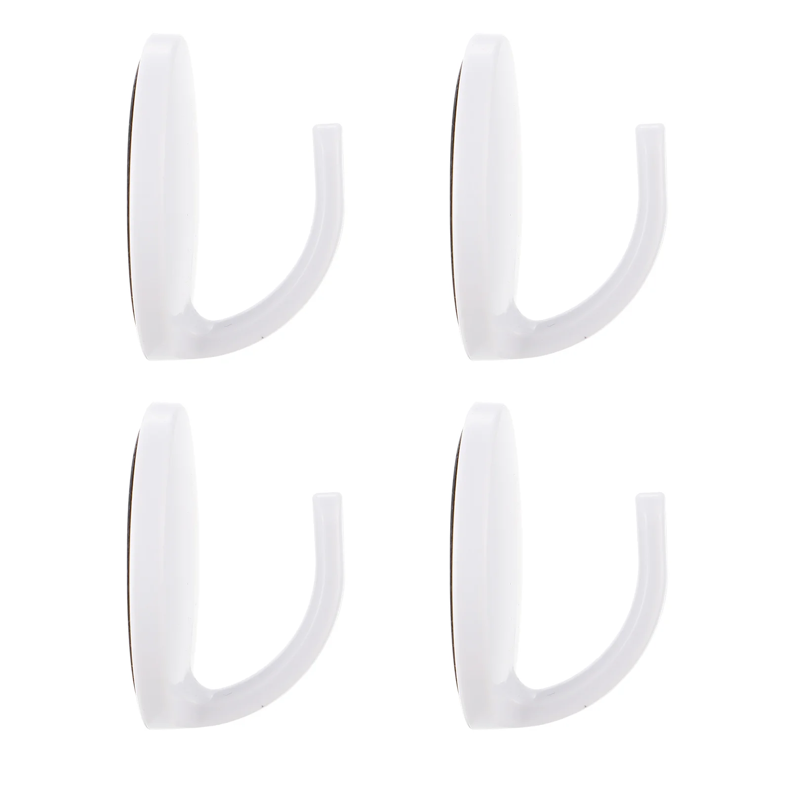 4 PCS Heavy Duty Magnetic Hook Hooks Plastic for Hanging Hanger Force White Kitchen Fridge