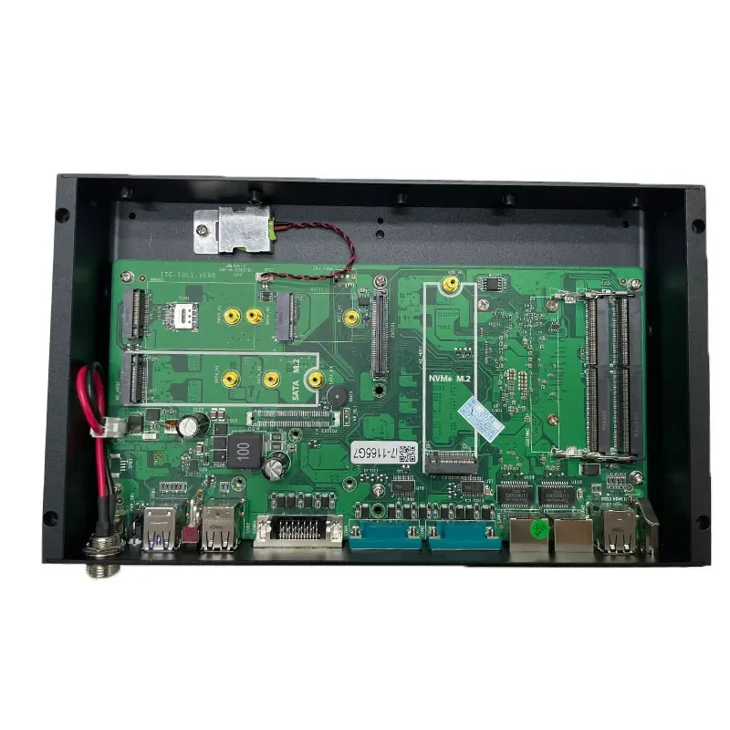 Custodia in alluminio Fanless Industrial ITX Mini PC i5-10210U Quad Core 8 Thread Computer desktop Sistema Barebone Linux
