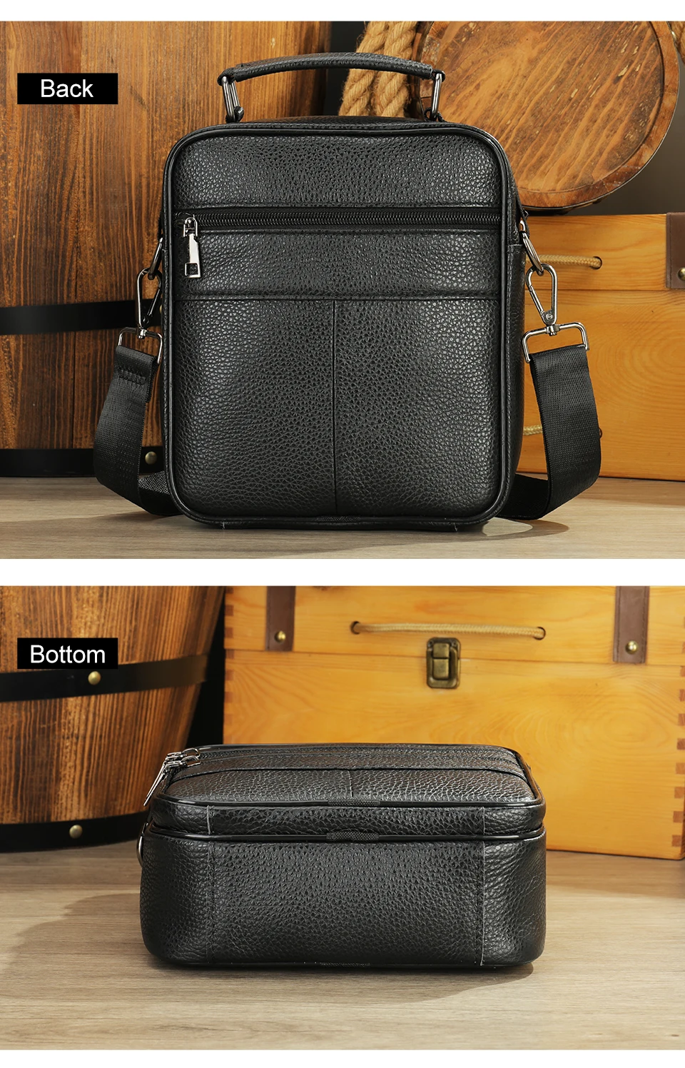 Westal bolsa de couro dos homens preto sobre o ombro homem mensageiro crossbody sacos para câmera & ipad bolsas de ombro male7457