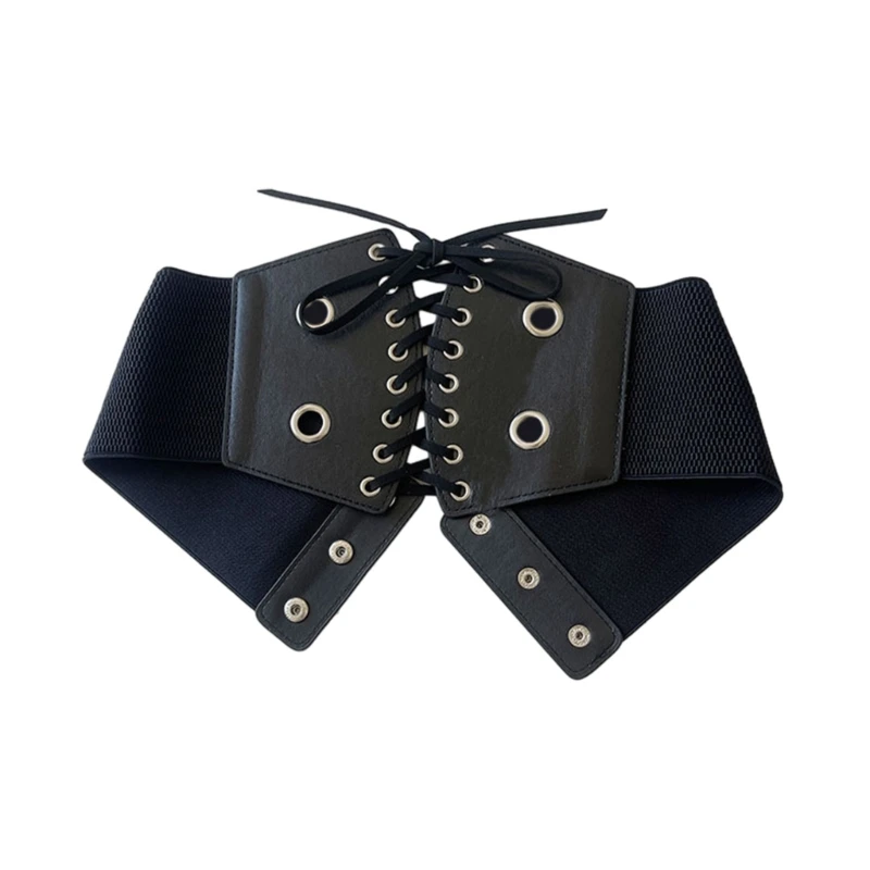 Delicate Stretch Waist Belt Women Elastic Corset Stretch Rope Belt Wide Corset for Banquet Shirt Blouses Coat Decor