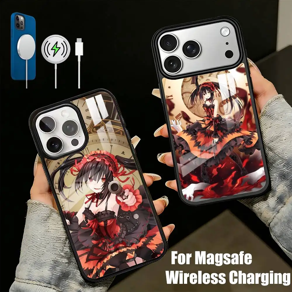 Night-mare Of T-Tokisaki Kurumi-S Phone Case For iPhone17,16,15,14,13 Plus,Pro Max Magnetic For Magsafe Wireless Charging