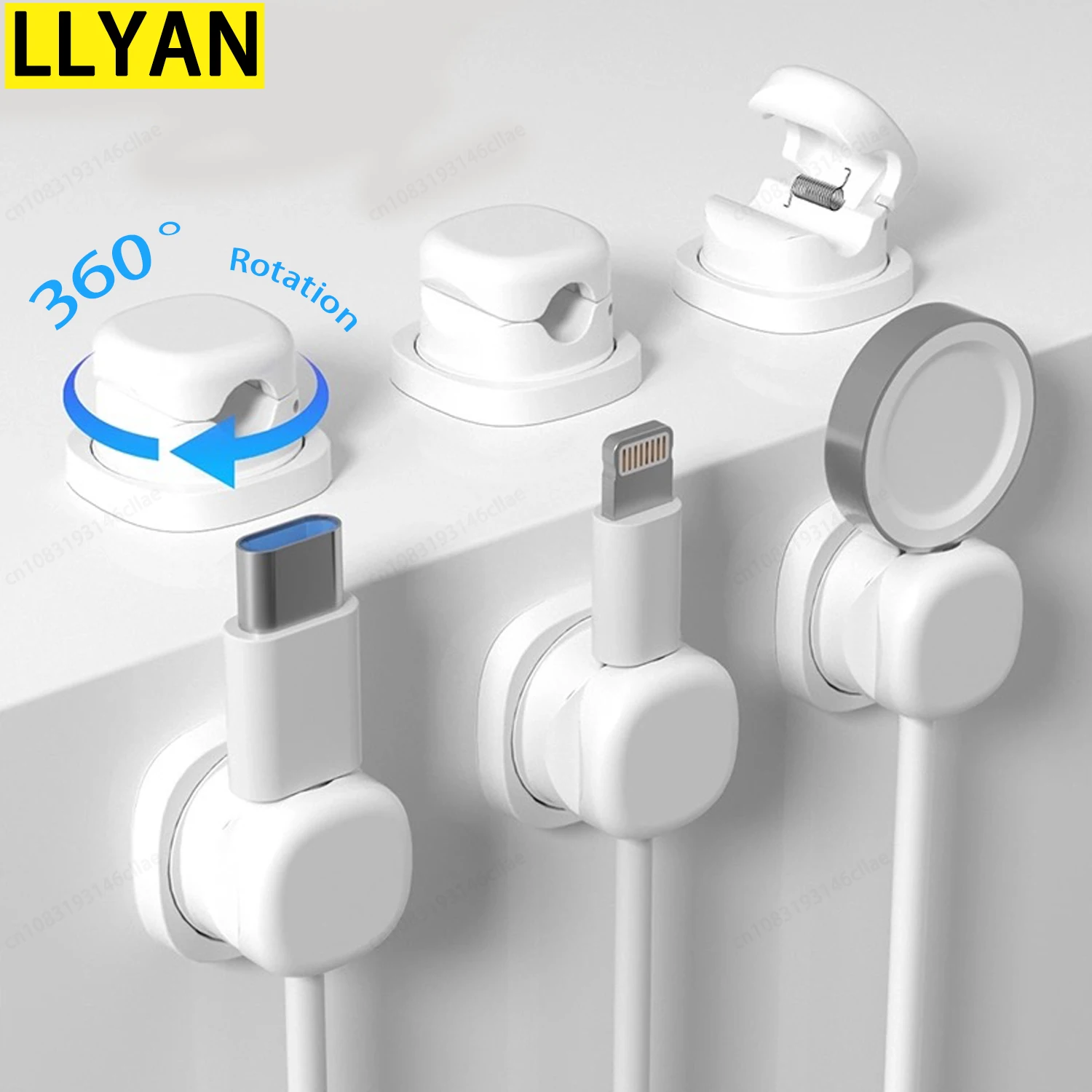 adhesive cable organizer Cable Clip Cable Holder Wire clips Keeper Cord Cable Organizer for Home Office Under Desk Management