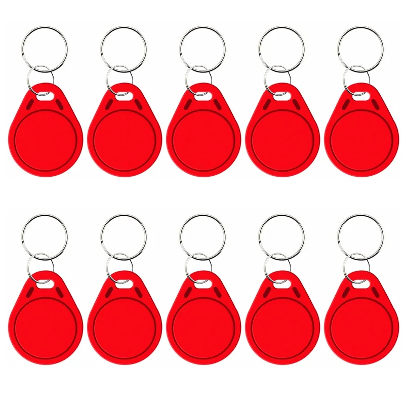 10Pcs 13.56MHz Read Only S50 MF Key Fobs NFC Tag RFID Card For Access Control System Keyfobs